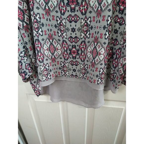 Ariat Poncho Style Blouse Lined Hi Low Western Boho Oversized Flowy. Size S - Picture 3 of 11